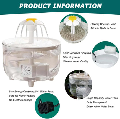 Automatic Pet Water Fountain for Cats & Dogs | Large Capacity, Ultra-Quiet USB Powered, Food-Grade PP, Continuous Fresh Flow Drinking Dispenser